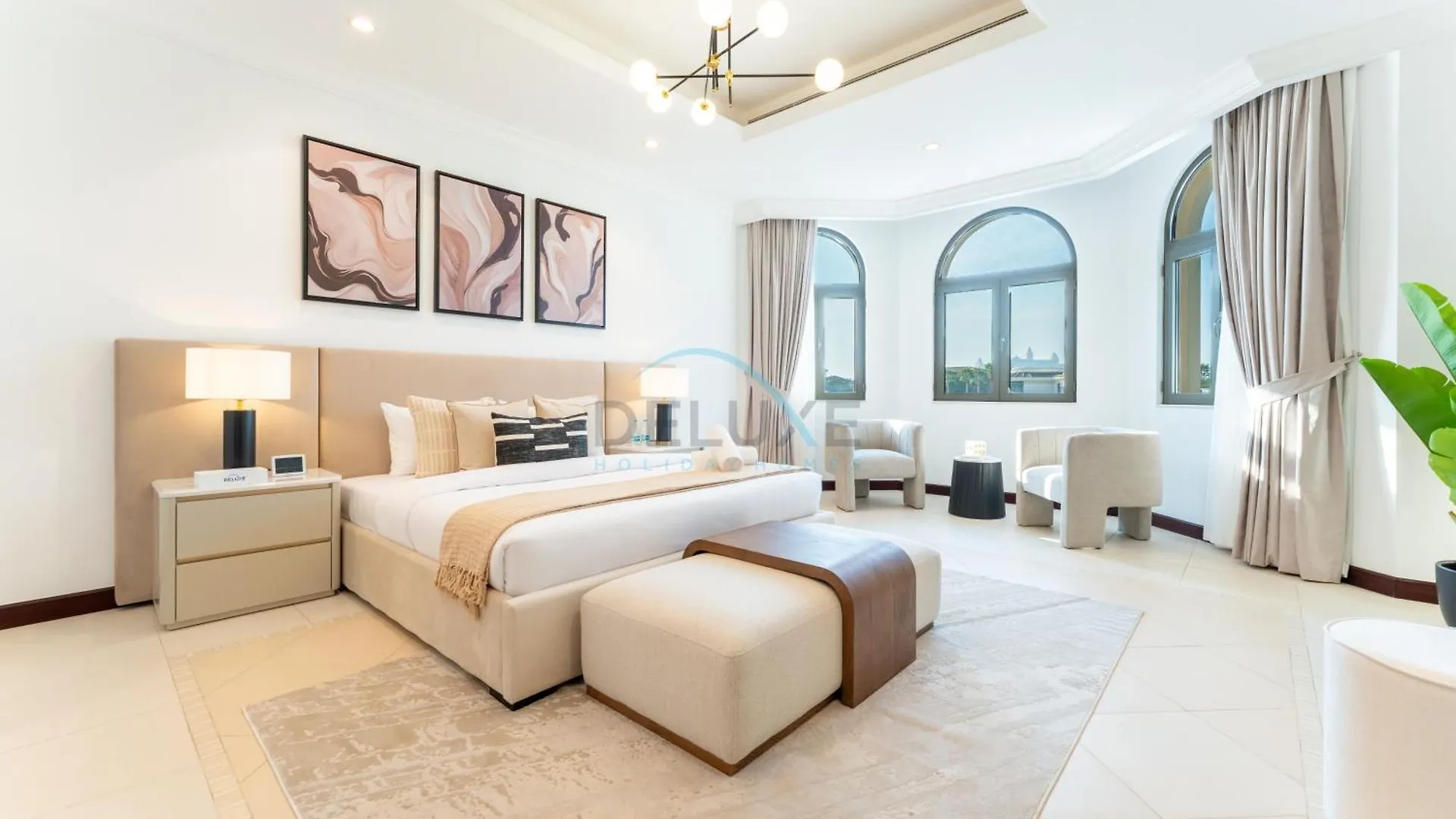Beachfront 6Br And Assistant'S Room Villa With Private Pool, Palm Villa, Palm Jumeirah By Deluxe Holiday Homes Dubaï Émirats arabes unis