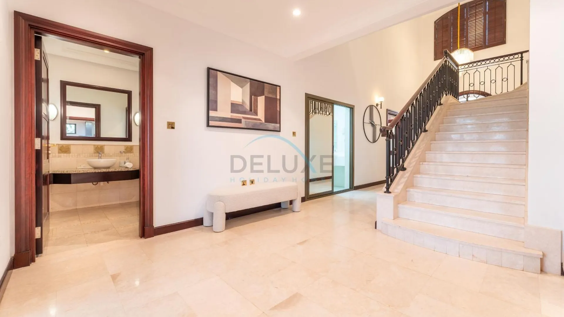 Beachfront 6Br And Assistant'S Room Villa With Private Pool, Palm Villa, Palm Jumeirah By Deluxe Holiday Homes Dubai