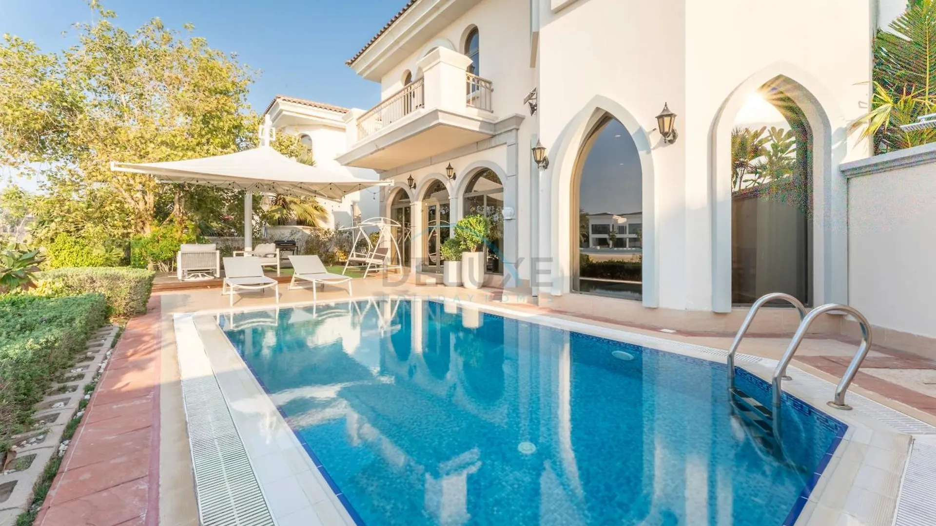 Beachfront 6Br And Assistant'S Room Villa With Private Pool, Palm Villa, Palm Jumeirah By Deluxe Holiday Homes Dubai