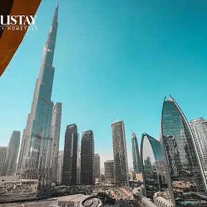  شقة Holistay Luxury Homes - Burj Khalifa View - Direct Access Mall